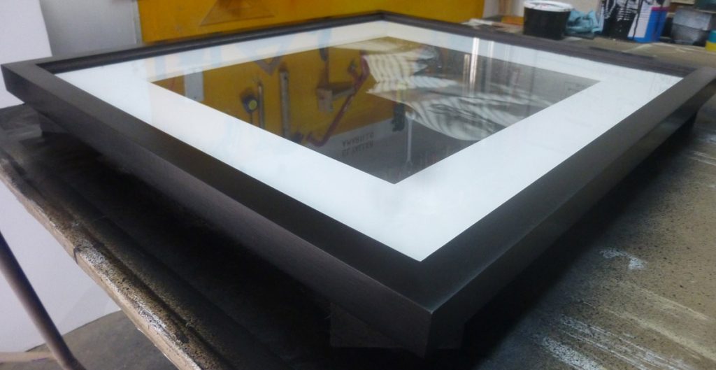 Encadrement de photographie artistique.