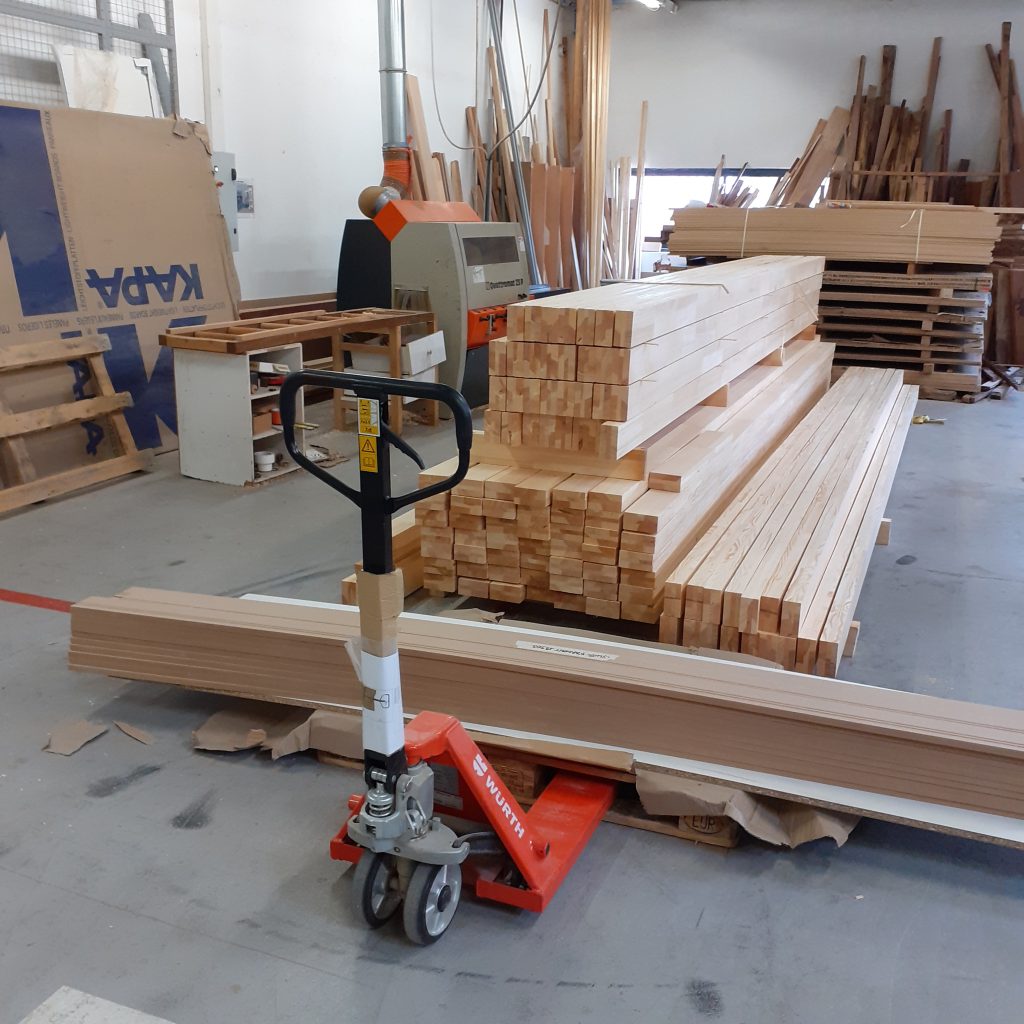 Préparation commande chantier.