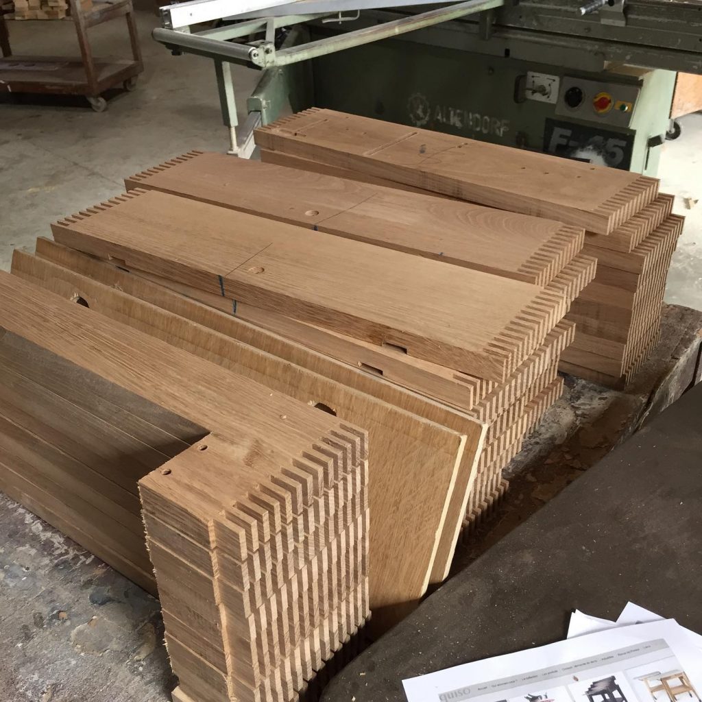 Fabrication du meuble à fromage.