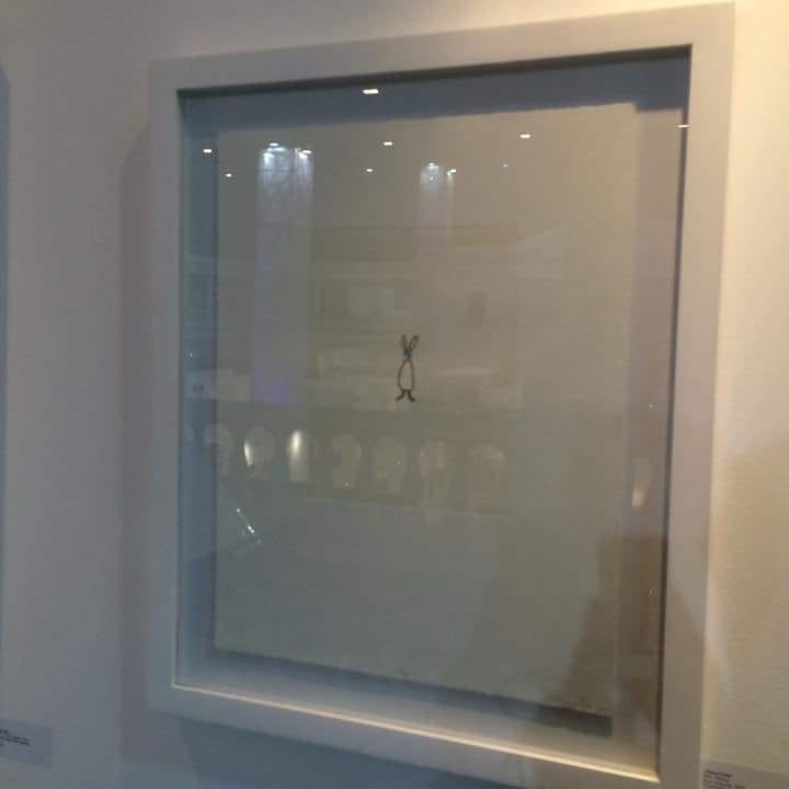 Encadrement pour une exposition, (Art Lima).