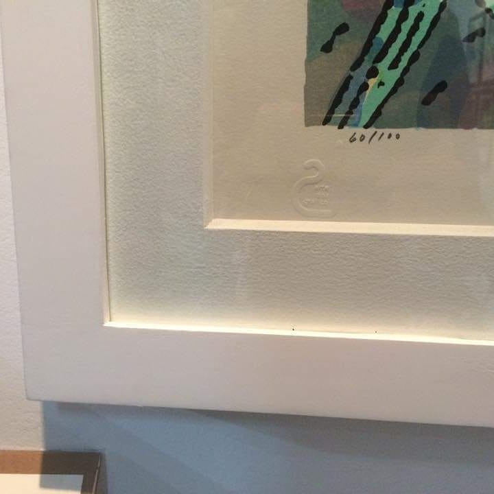 Une sérigraphie encadrée pour une exposition “&@Art Lima“