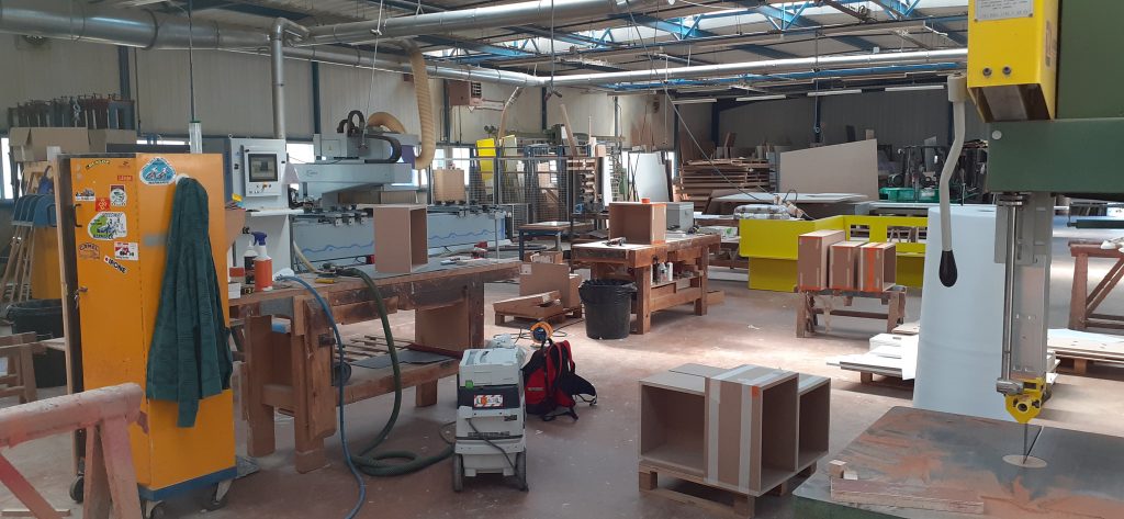 Une vue de l'atelier.